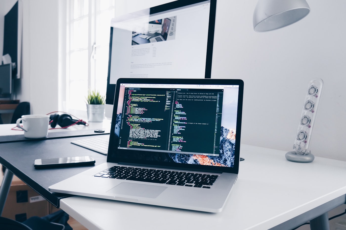 A desk — where the admin usually piles up